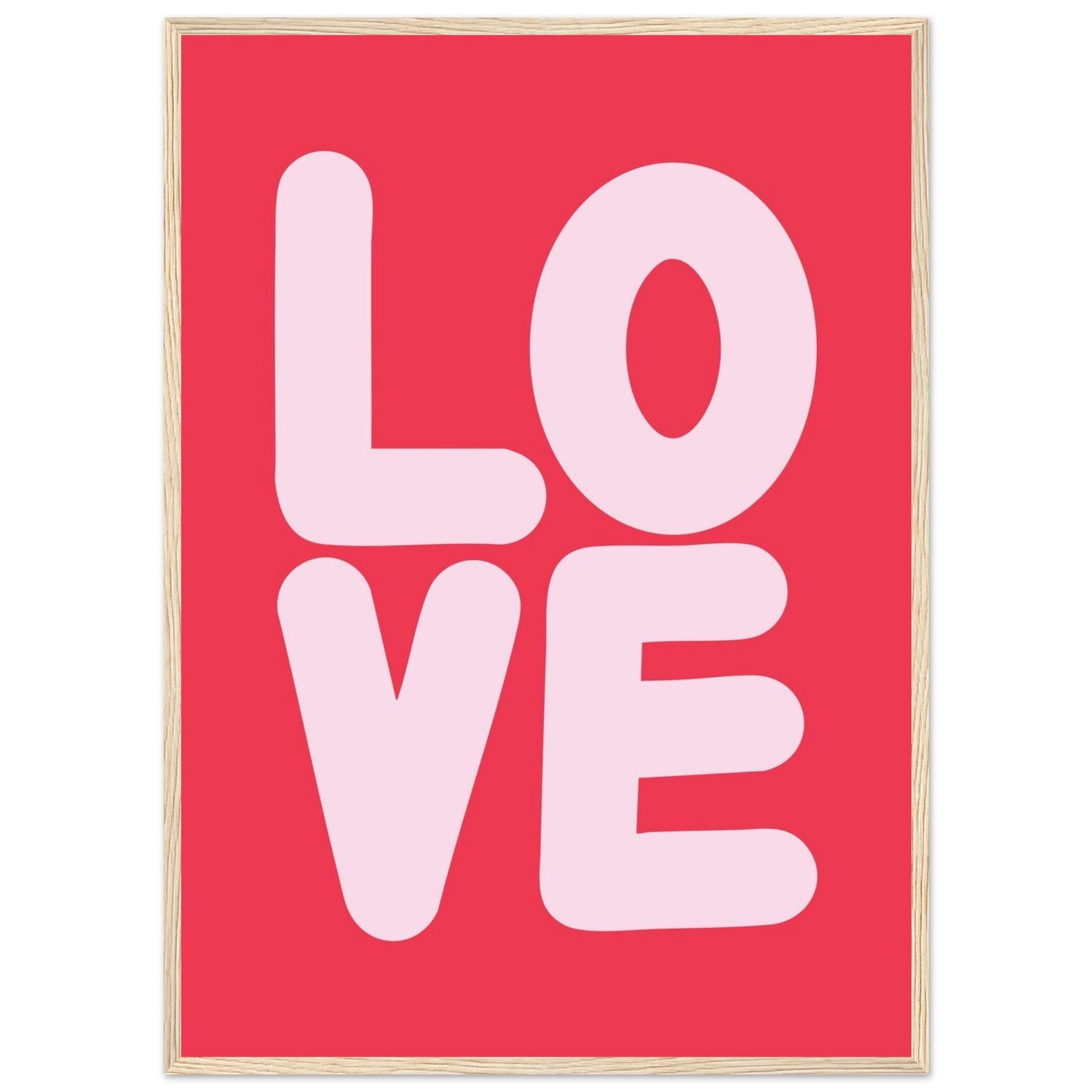 Sign 'Love' - Premium Matte Paper Wooden Framed Poster