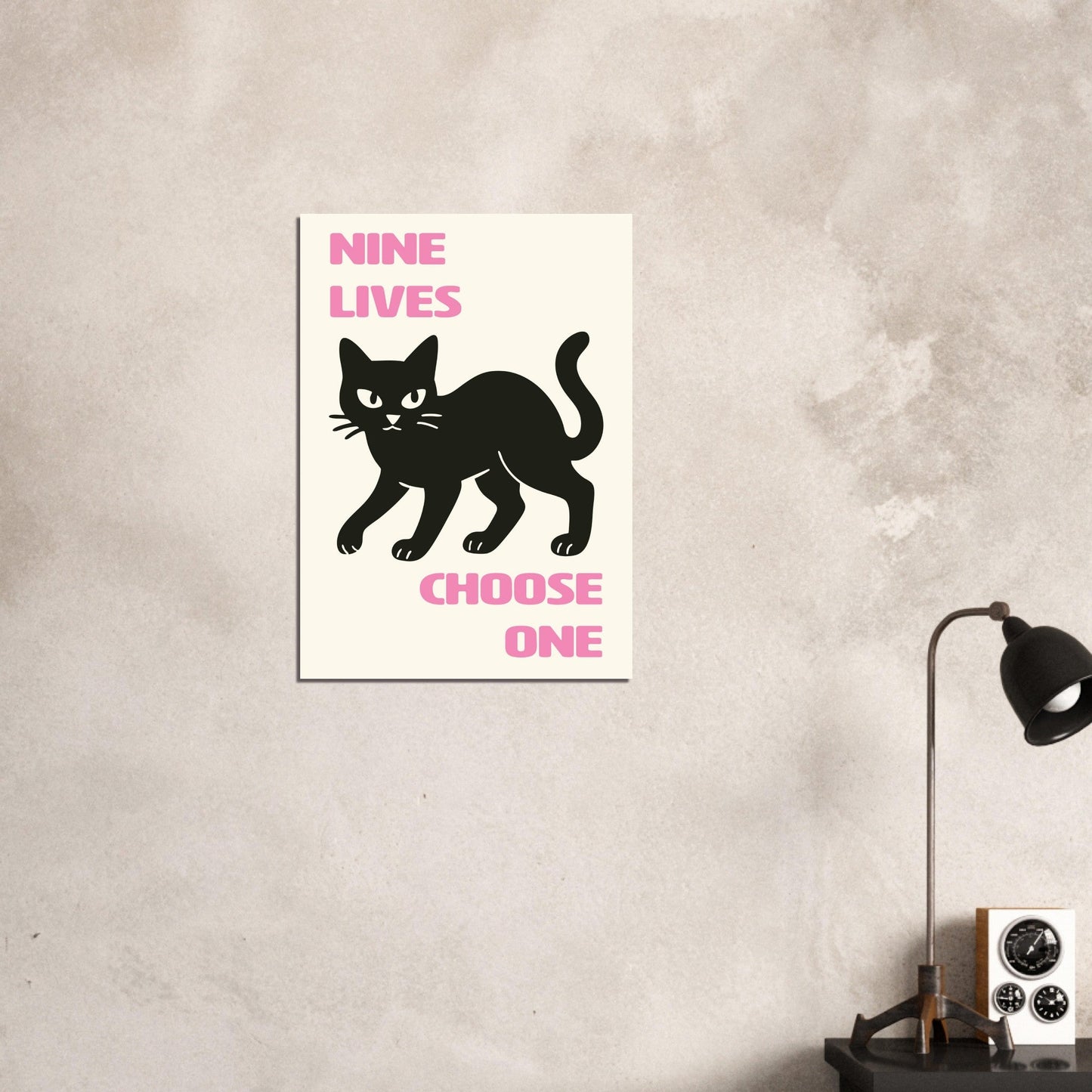 Animals 'Nine Lives' - Premium Matte Paper Poster