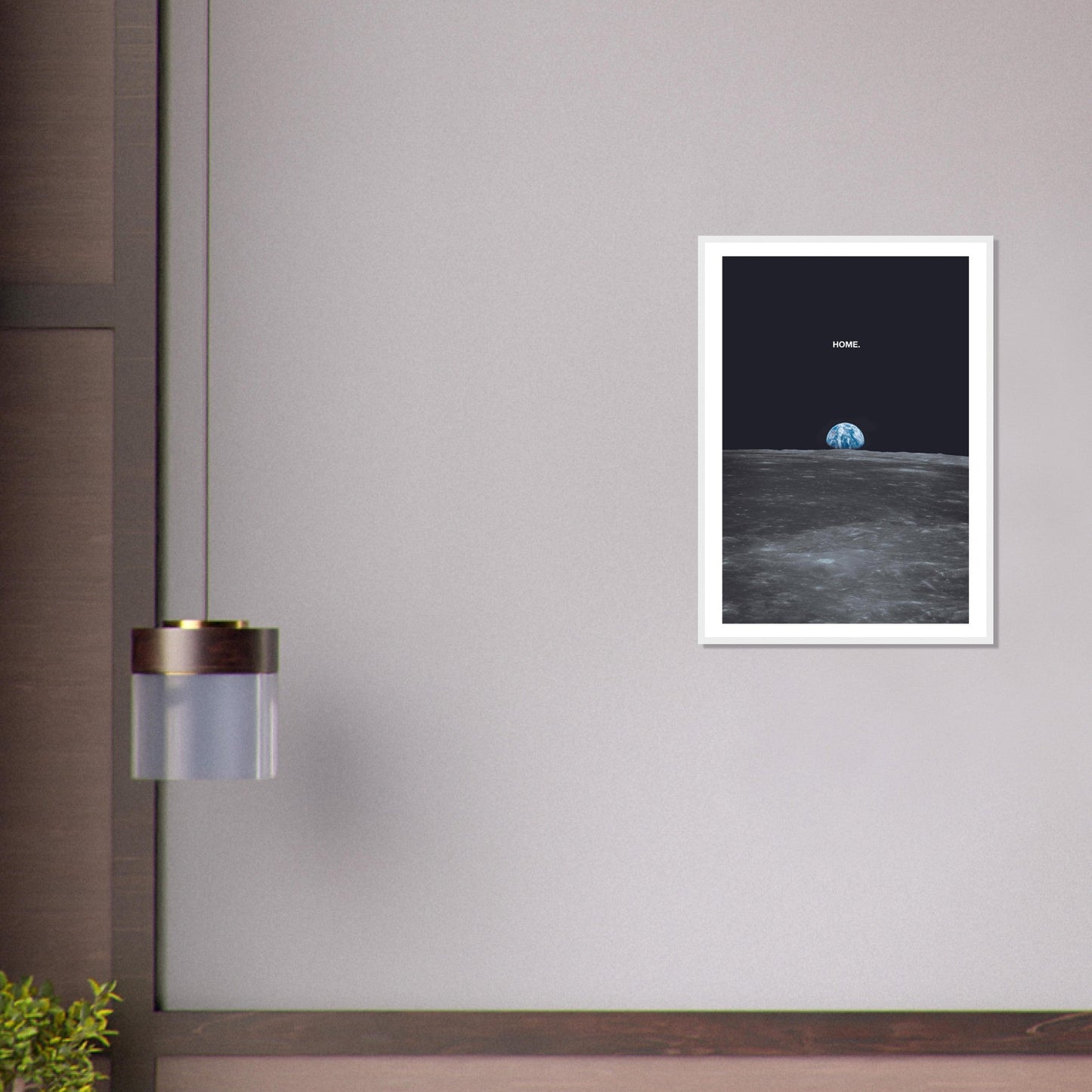 Ed Dickinson 'HOME' - Premium Matte Paper Wooden Framed Poster