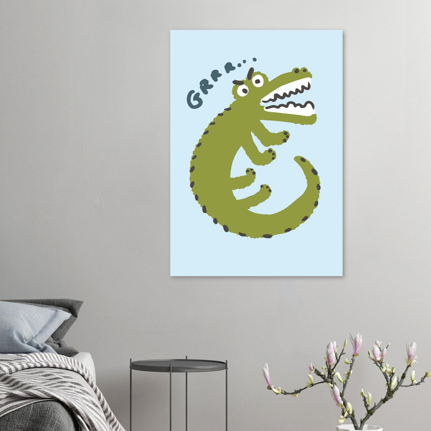 Animals 'Grrr...(Bad Day Croc)' - Premium Matte Paper Poster