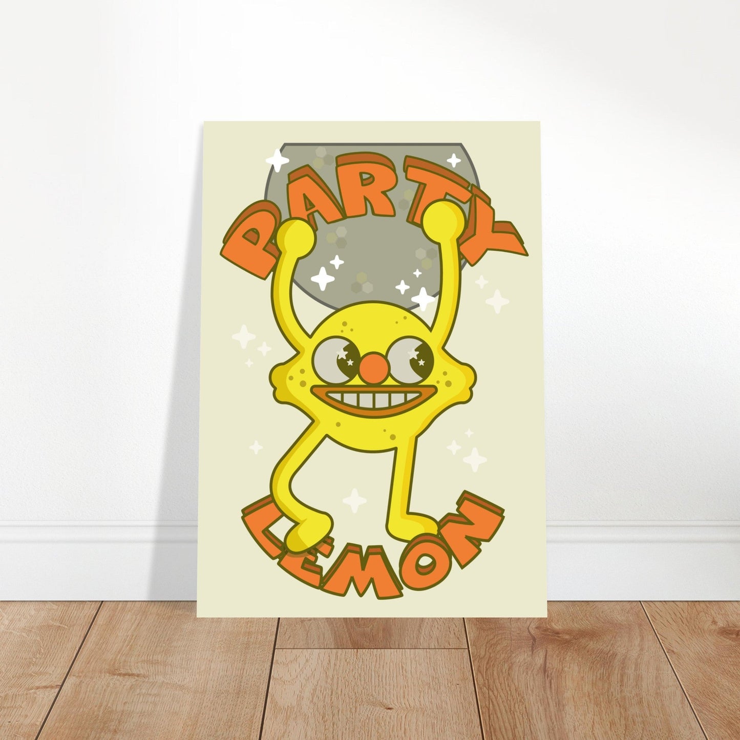 Fruity 'Party Lemon' - Premium Matte Paper Poster