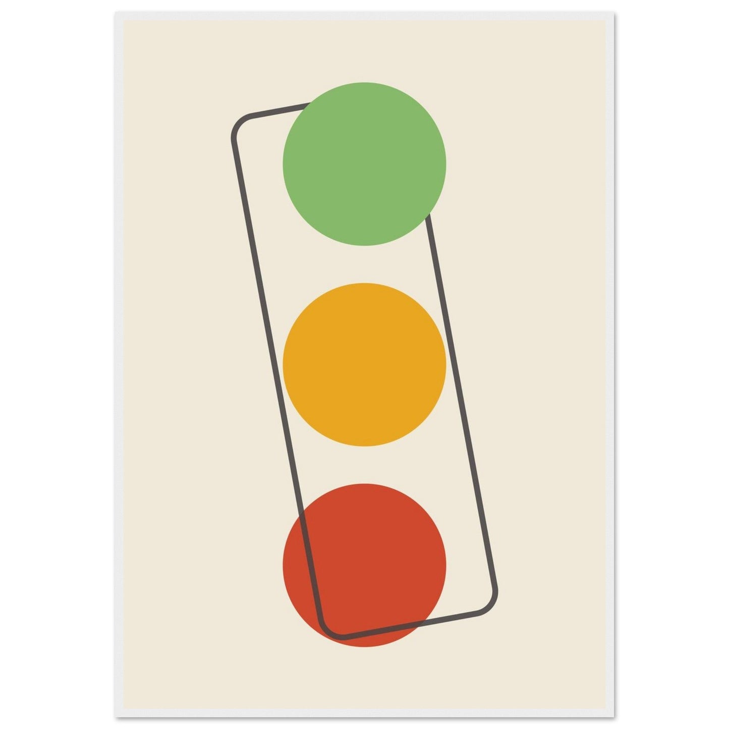 Sign 'The Lights' - Premium Matte Paper Wooden Framed Poster