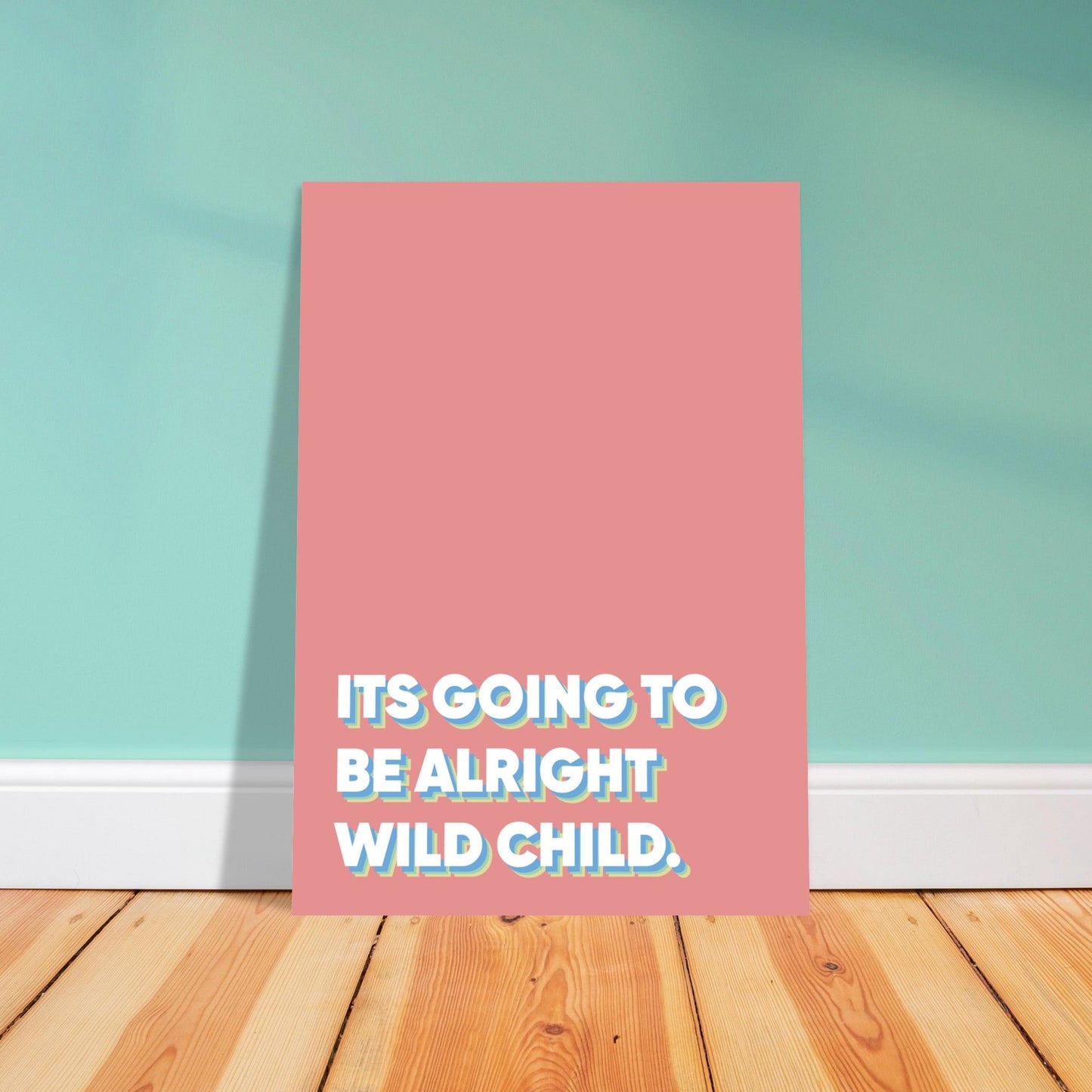 Sign 'Wild Child' - Premium Matte Paper Poster