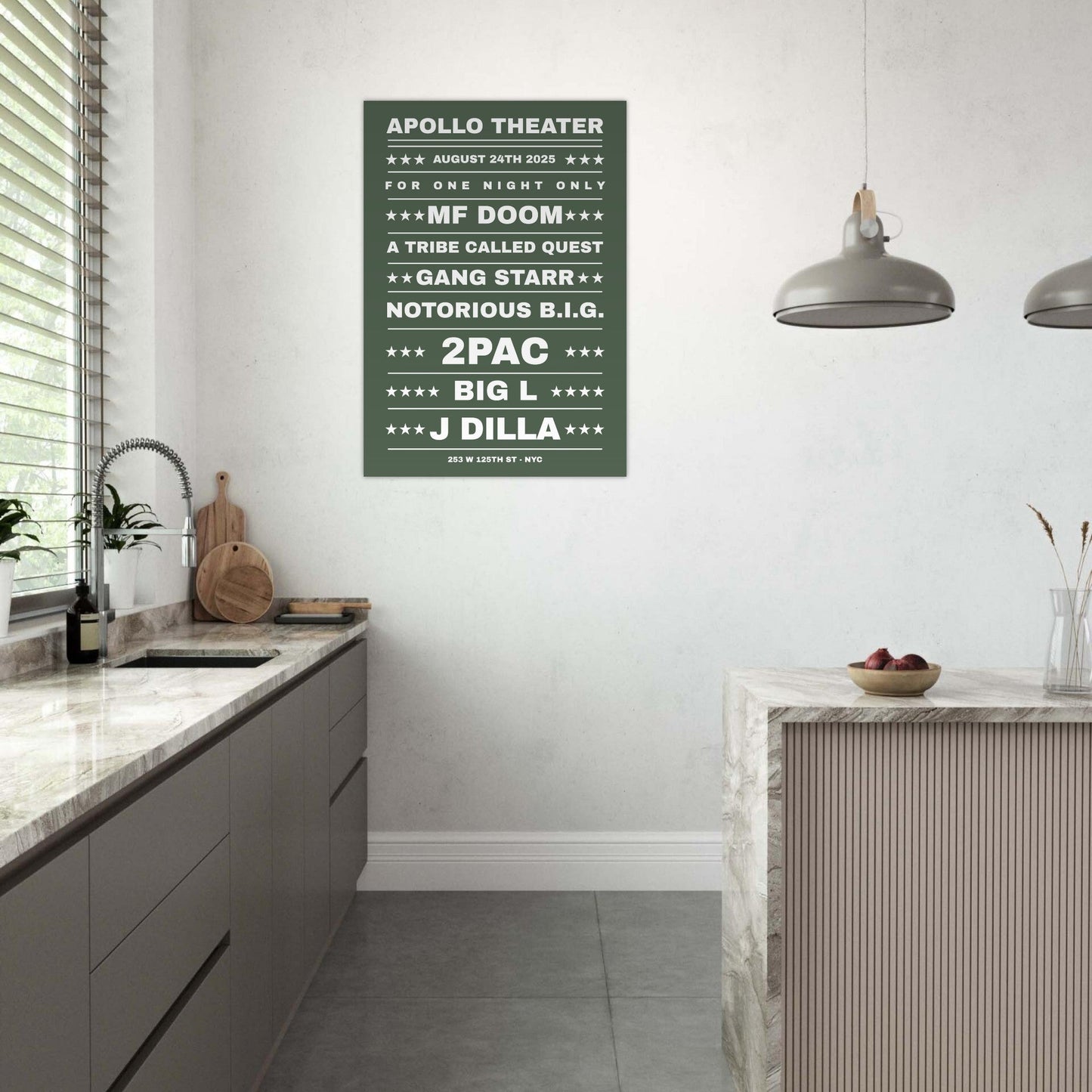 Sign 'Dream Hip Hop Gig' - Premium Matte Paper Poster