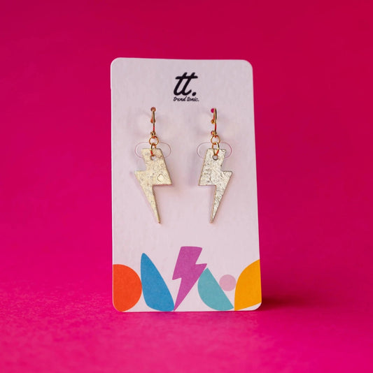 Mini  gold cork lightning bolts
